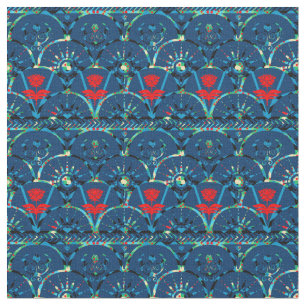 Bohemens patroon, donkere Blauwgroen verbinding Stof