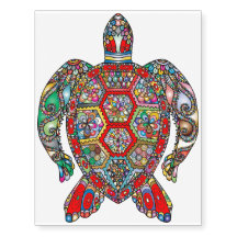 Bohemens schildpad hedendaags Tattoo