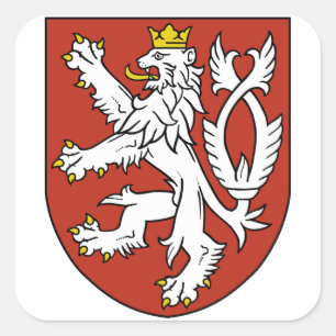 bohemia emblem vierkante sticker