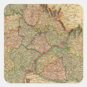 Bohemia, Moravië Vierkante Sticker