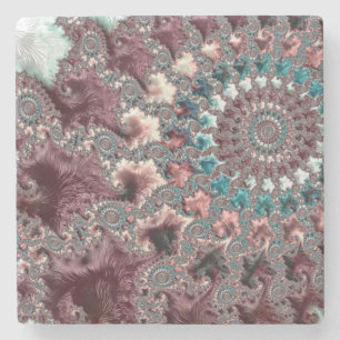 Bohemiaans fractal stenen onderzetter