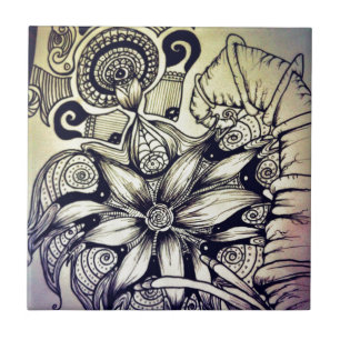 Bohemiaanse stijl tegeltje