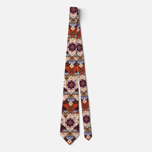 Bohemian Abstract Pattern Stropdas (Voorkant)