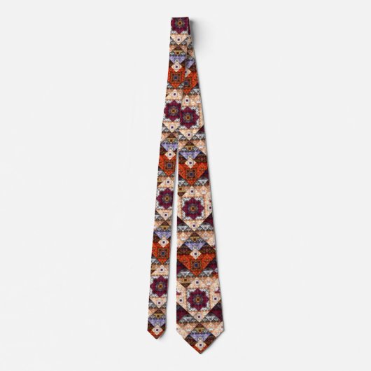 Bohemian Abstract Pattern Stropdas (Achterkant)