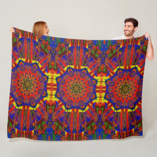 Bohemian Abstracte een jasmijn in een weide gezell Fleece Deken