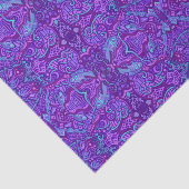 Bohemian Arabesque Pattern Paars Tissuepapier (Detail)