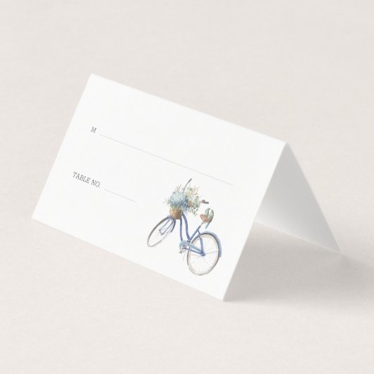 Bohemian Bicycle Waterverf Wedding Kaart (Voorkant)