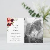 Bohemian Blooms Foto slaat de datum op Aankondiging (Staand voorkant)