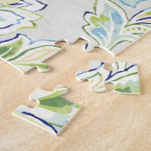 Bohemian Blue Flower Legpuzzel (Zijkant)