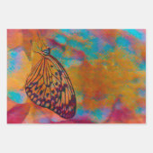 Bohemian Blue Sinaasappel Hippie-ontkoppeling Inpakpapier Vel (Voorkant 2)