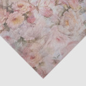 Bohemian blush roze collage florale typografie tissuepapier (Detail)