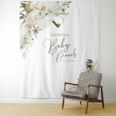 Bohemian Boho Baby Brunch Decor Backdrop Wandkleed (In situ)