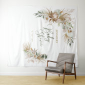 Bohemian Boho Baby Shower Decoratie Achtergrond Wandkleed (In Situ (horizontaal))