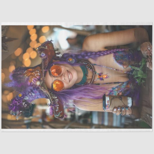 Bohemian Boho Hippie Chic Decoupage Tissuepapier (Voorkant)