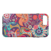 Bohemian Boho MOD Hippy Chic Flower Pattern Case-Mate iPhone Case (Achterkant (Horizontaal))