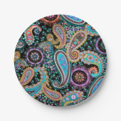 Bohemian Boho MOD Pattern Papieren Bordje (Voorkant)
