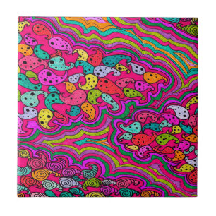 Bohemian Boho MOD Pattern Tegeltje