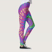 BOHEMIAN BOHO PINK YOGA PANTS LEGGINGS (Droite)