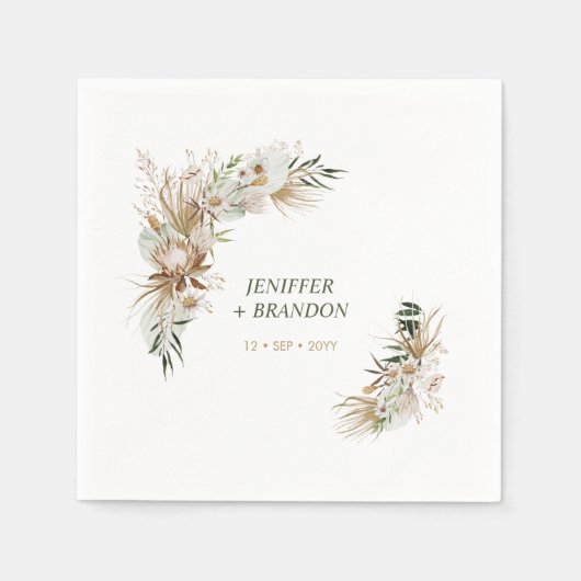 Bohemian Boho Wedding Decor Napkins Servet (Voorkant)