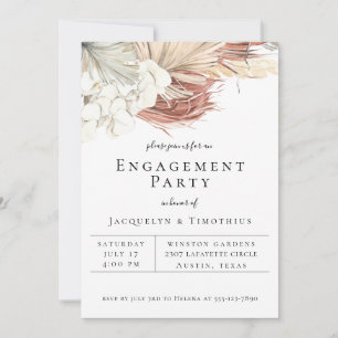 Bohemian Botanicals Engagement Party Aankondiging