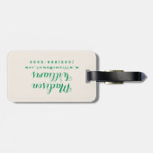 Bohemian Cactus Bagagelabel (Achterkant horizontaal)