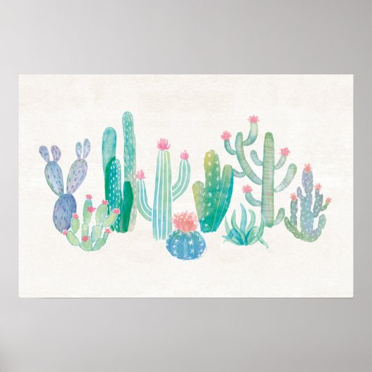 Bohemian Cactus Poster (Voorkant)