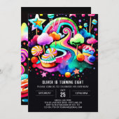 Bohemian Candyland Verjaardag Kaart (Voorkant / Achterkant)