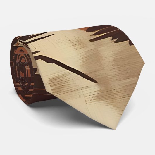 Bohemian Chic Brushstroke Cravate (Roulé)