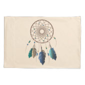 Bohemian Chic Tribal Dream Catcher Native Kussensloop (Achterkant)