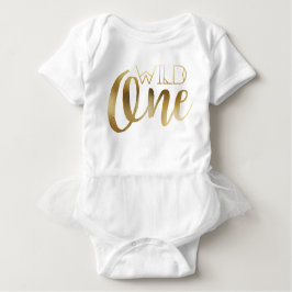 Bohemian Chic Wild One | Tribal Gold Foil Romper