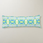 Bohemian Chintz 20 pastel groen blauw roze Lichaamskussen (Achterkant)