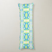 Bohemian Chintz 20 pastel groen blauw roze Lichaamskussen (Achterkant (Verticaal))