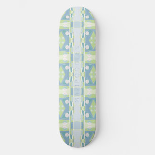 Bohemian Chintz 20 pastel groen blauw roze Skateboard
