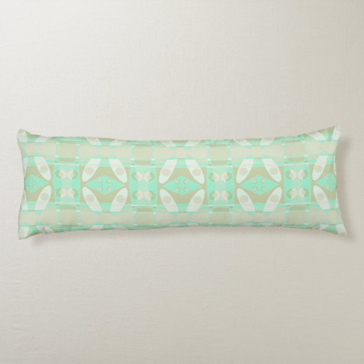 Bohemian Chintz 23 Pastel Mint Spearmint Olive Lichaamskussen (Achterkant)