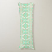 Bohemian Chintz 23 Pastel Mint Spearmint Olive Lichaamskussen (Voorkant Verticaal)
