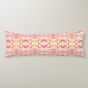 Bohemian Chintz 24 Bubblegum Roze Geel Sinaasappel Lichaamskussen