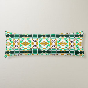 Bohemian Chintz 26 Groen Bruin Lichaamskussen