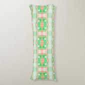 Bohemian Chintz 59 Koraal Groen Lichaamskussen (Voorkant Verticaal)