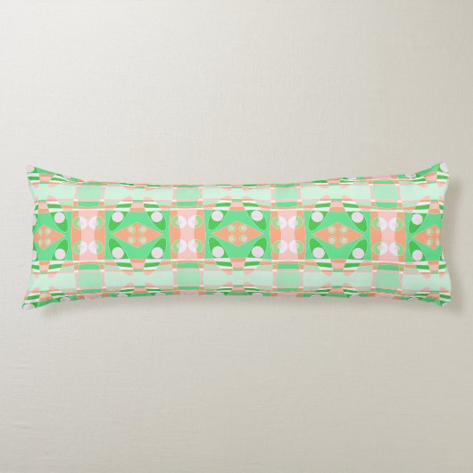 Bohemian Chintz 59 Koraal Groen Lichaamskussen (Voorkant)