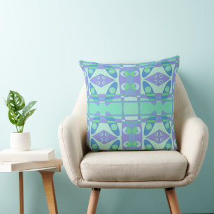 Bohemian Chintz Nieuwe Lila Spearmint Kussen