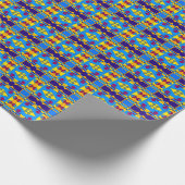 Bohemian Chintz Yellow Cyan Magenta Oranje Cadeaupapier (Hoek)