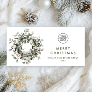 Bohemian Christmas Wreath Corporate Groet Feestdagenkaart