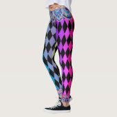 Bohemian Circus Jet Black Jester Leggings (Links)
