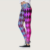 Bohemian Circus Magenta Jester Leggings (Links)