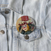 Bohemian Clown Button (In situ)