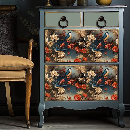 Bohemian Craft Retro  Vogels Tissuepapier