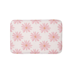 Bohemian Daisy Pattern Pastel Retro Bloemen Badmat