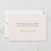 Bohemian Desert bedankje Bedankkaart (Achterkant)