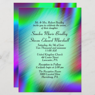 Bohemian Design Wedding Invitation 6,5 x 8,75 inch Kaart