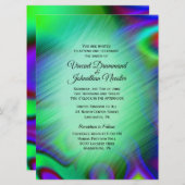 Bohemian Design Wedding Invitations Kaart (Voorkant / Achterkant)